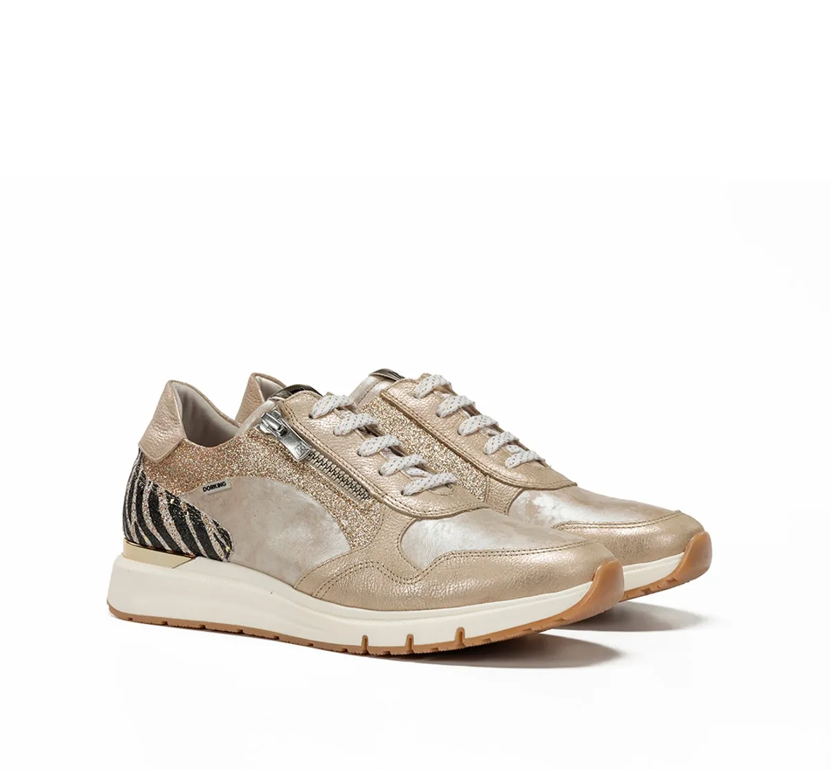 Fluchos Serena D9556 Sneaker Oro Donna Comfort