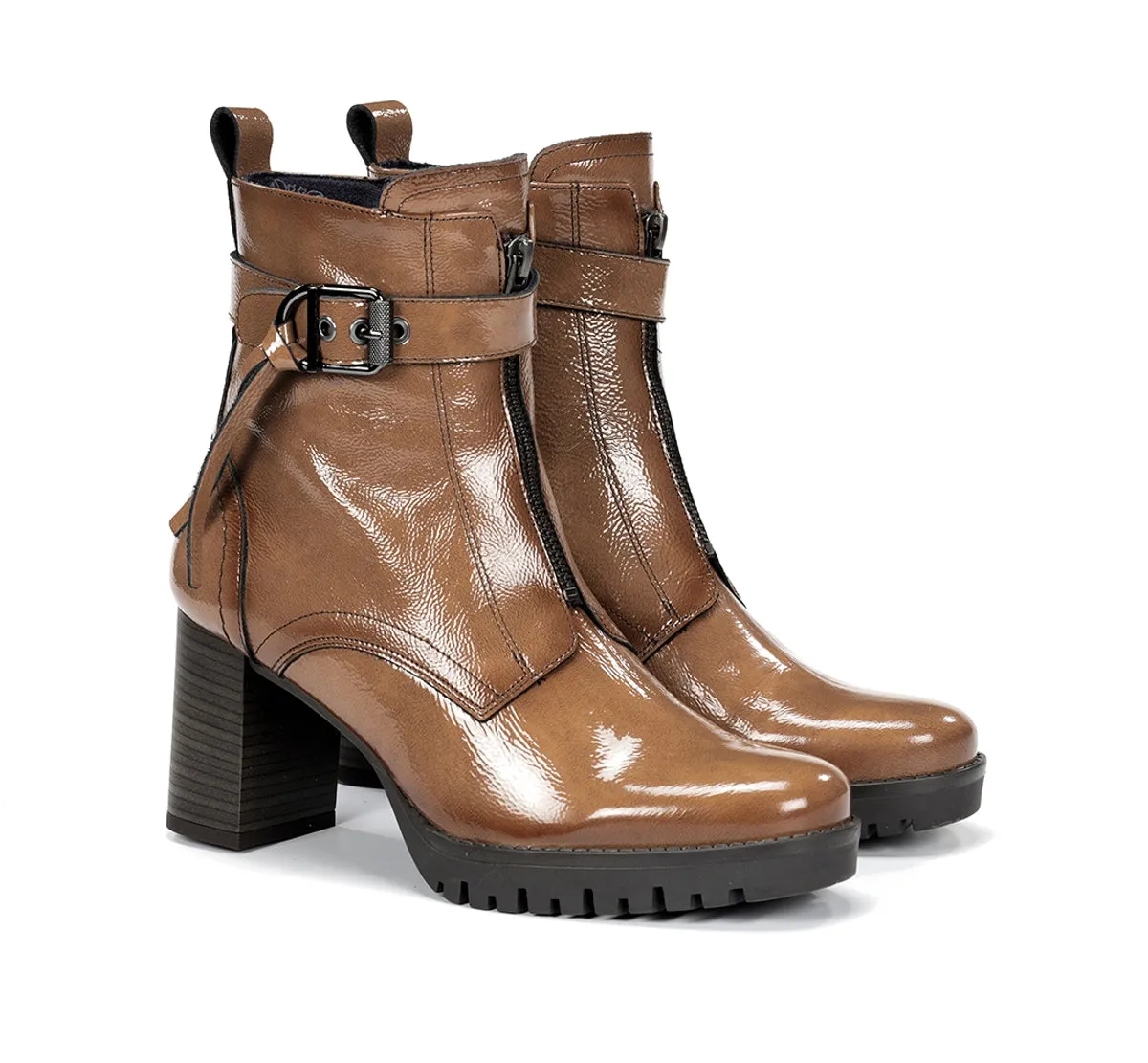 Dorking Evie D9163 stivaletti donna taupe plateau