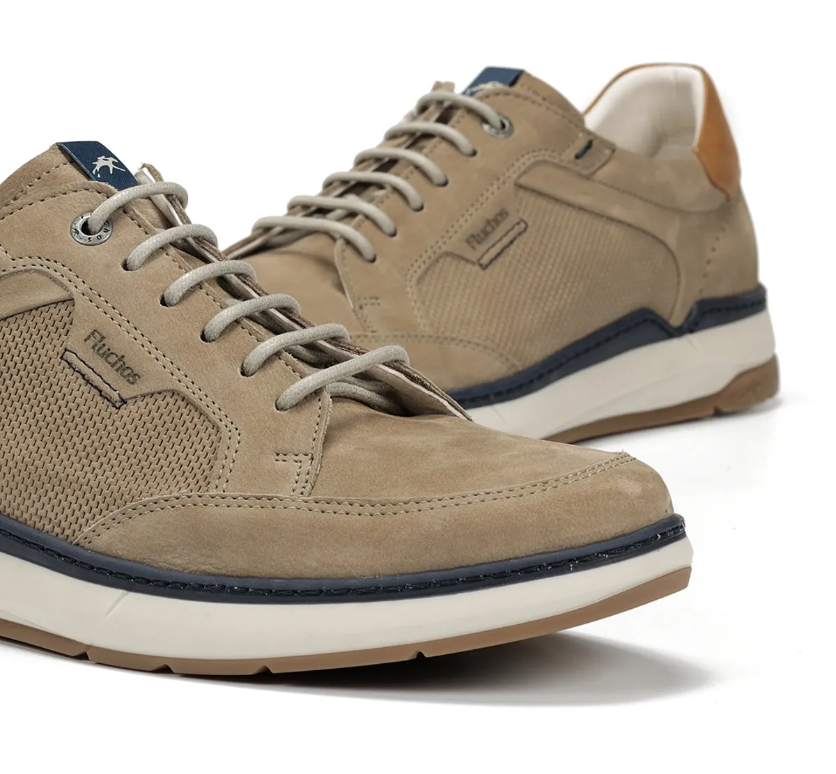 Fluchos Jeff F2211 sneakers uomo tortora casual