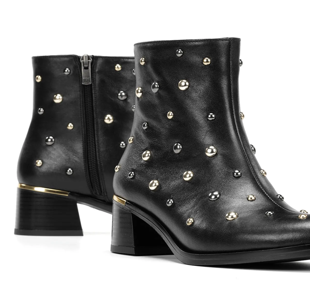 Dorking Kim D9608 Stivaletti Neri Donna Tacco
