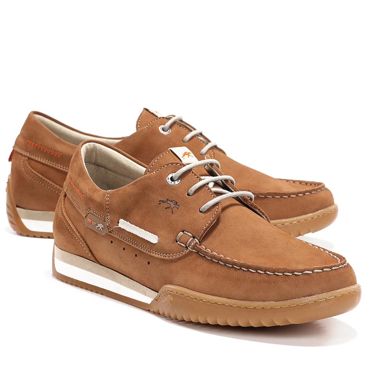Fluchos Bruno F2434 scarpe da barca uomo marroni