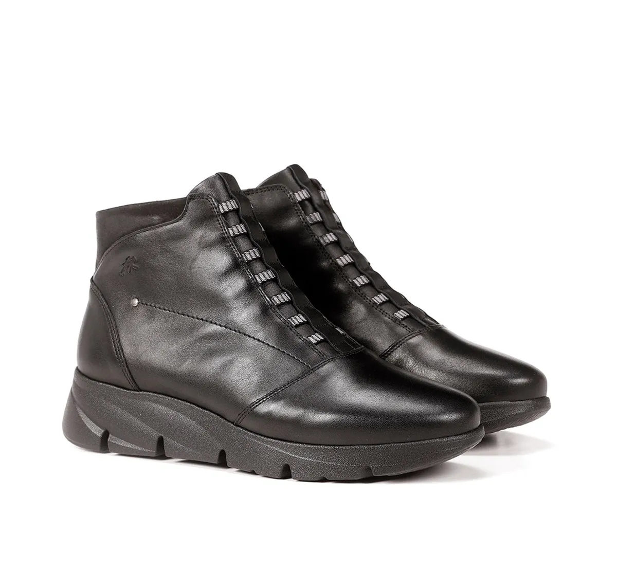 Fluchos Bona F1358 tronchetti donna neri comodi