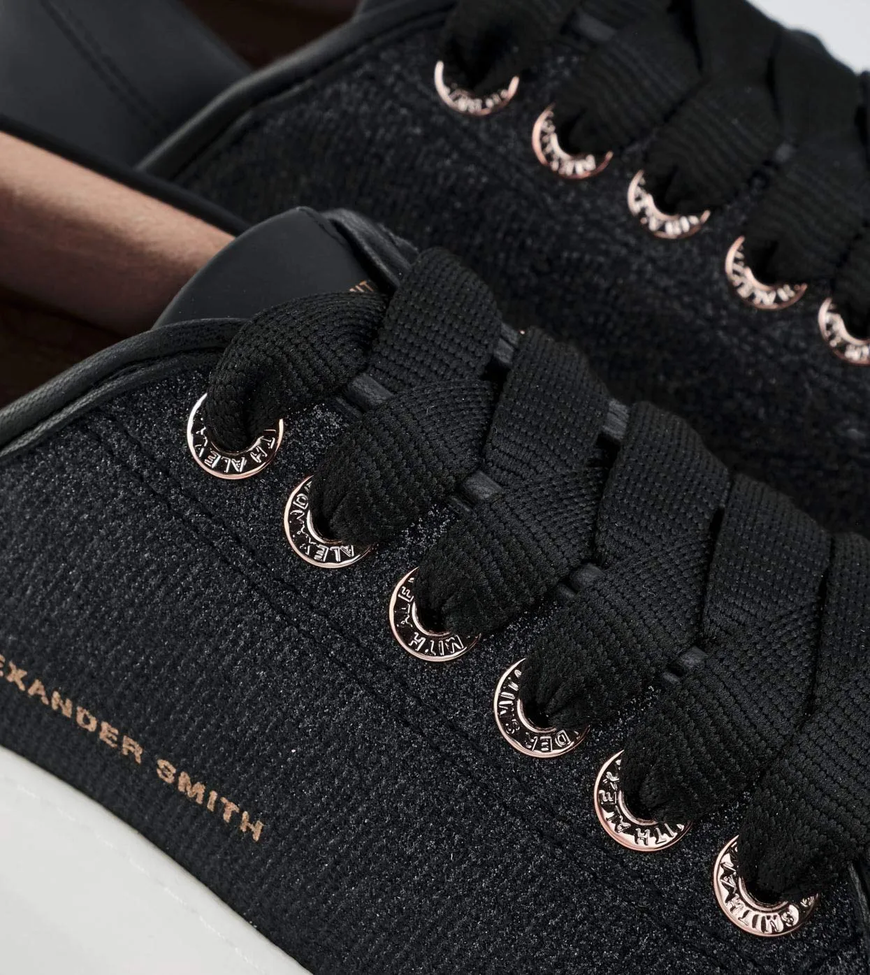 Alexander Smith Wembley Black sneakers donna pelle plateau
