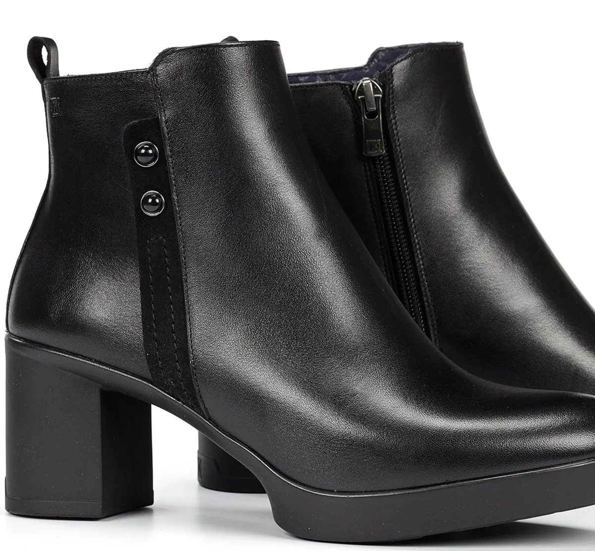 Dorking Elite D9423 stivaletti donna neri con tacco