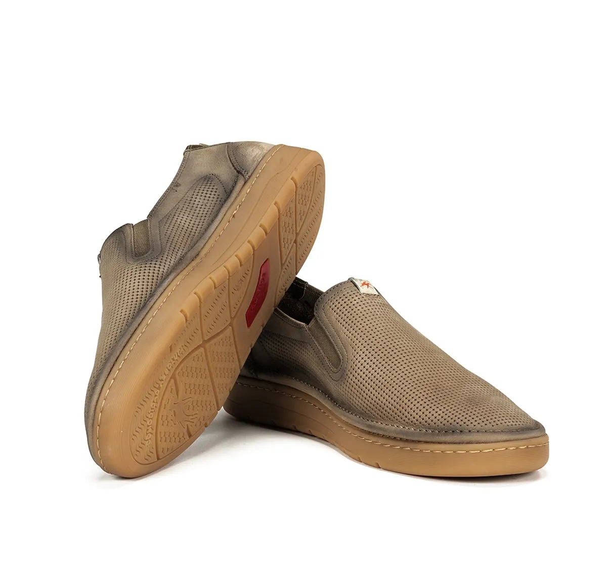 Fluchos Leo F1946 slip on uomo marrone suola retro