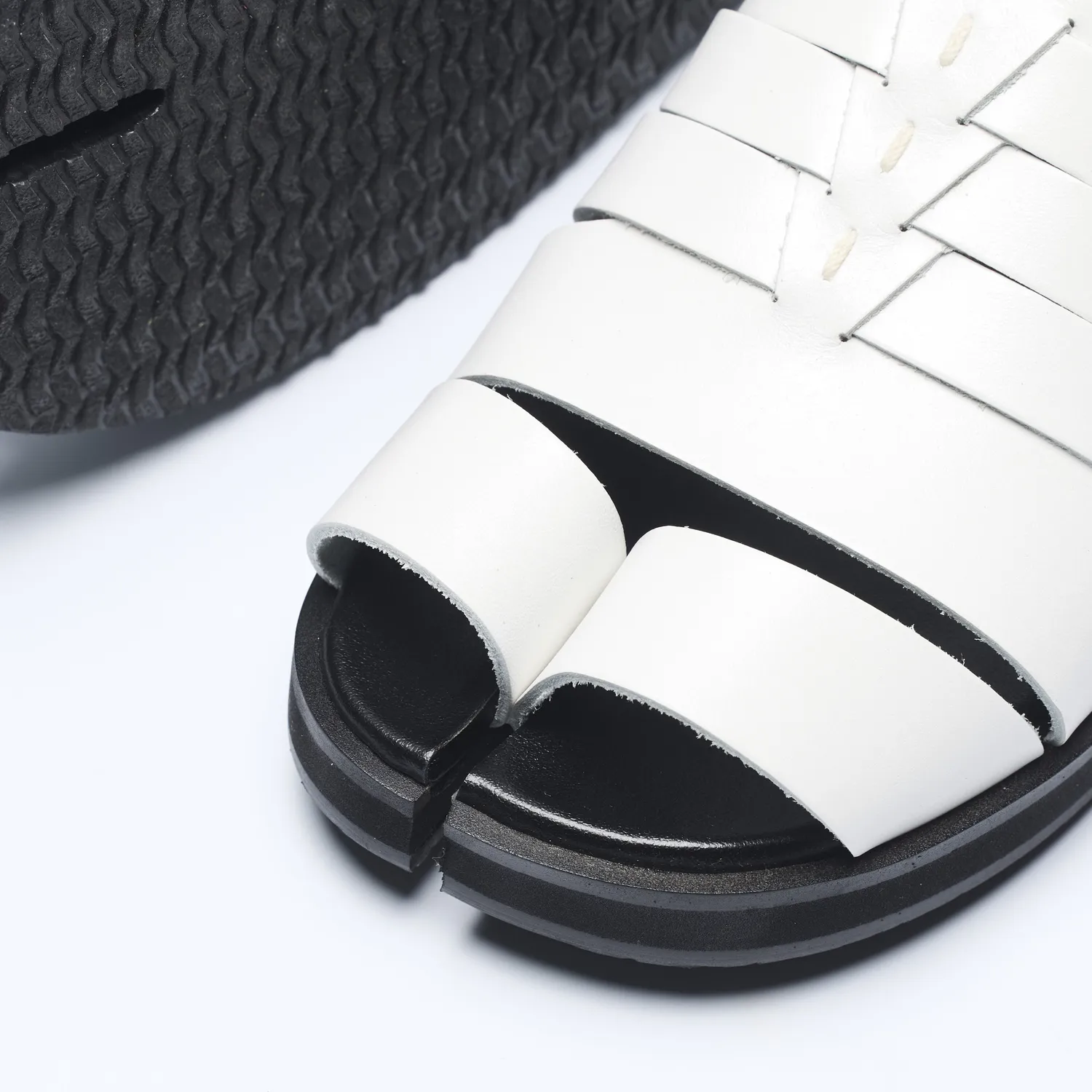 Tabito 10 Tabi Sandals sandali tabi bianco pelle