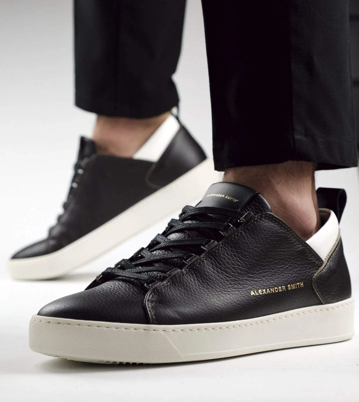 Alexander Smith Oxford sneakers uomo dark brown pelle