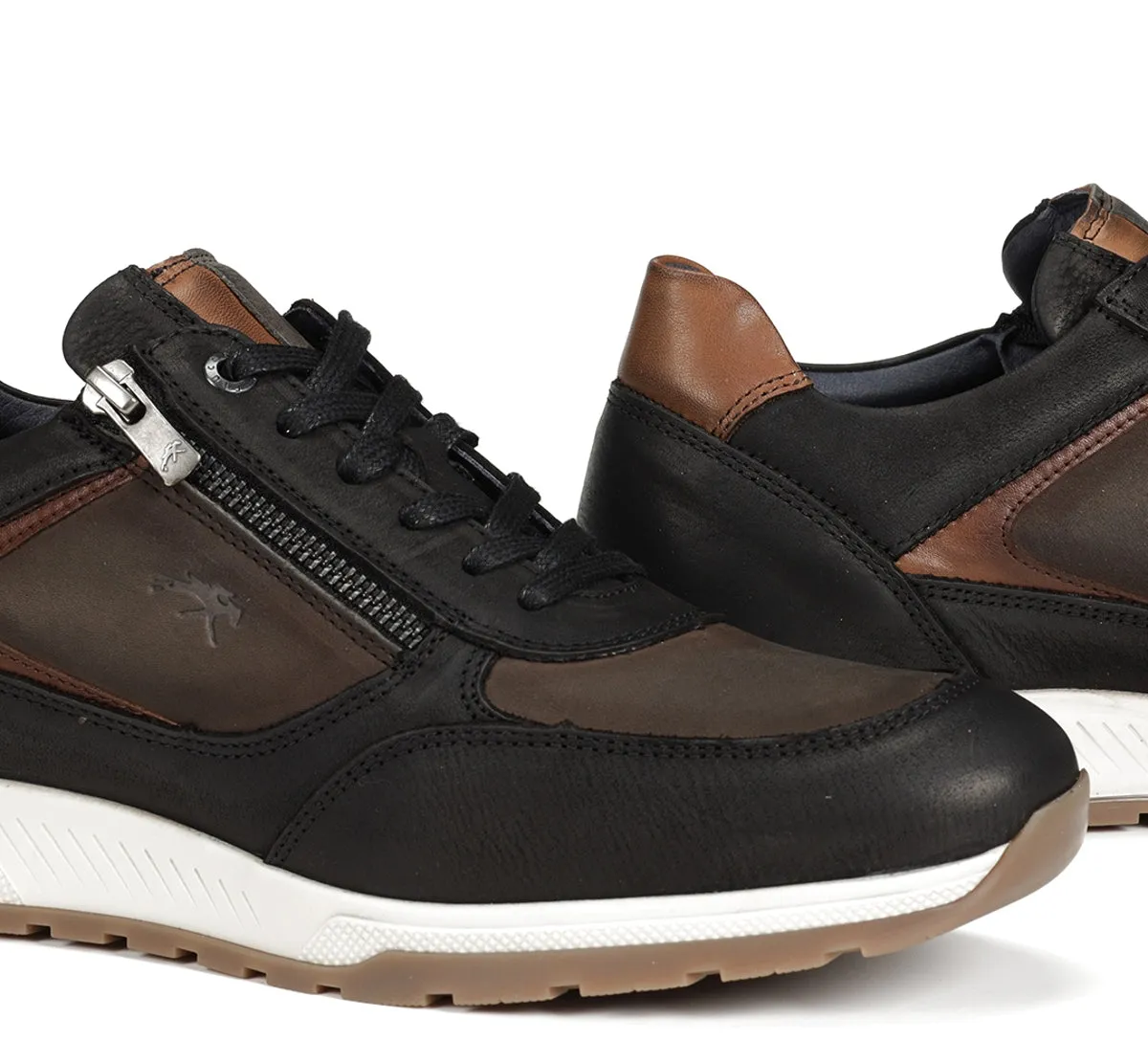 Fluchos Louis F1603 sneakers uomo nero in pelle