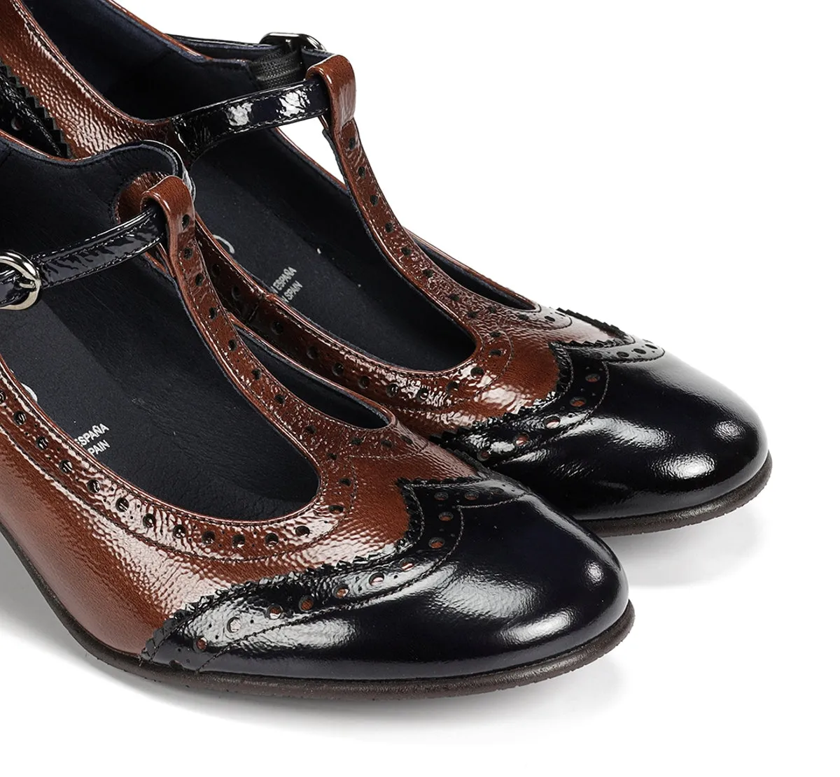 Fluchos Dacy D9618 mocassino donna marrone tacco comodo