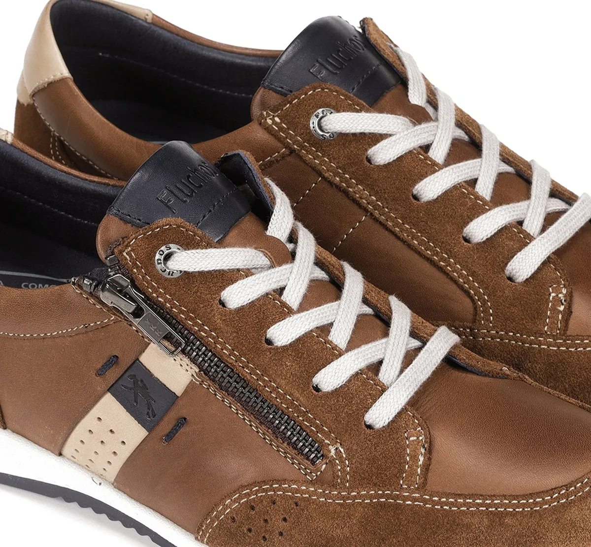 Fluchos Daniel F1282 Sneaker Uomo Marroni Casual
