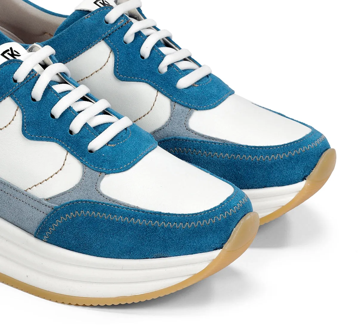Fluchos Draz D9436 sneakers donna blu platform leggera
