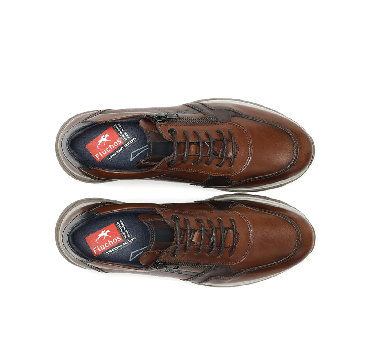 Fluchos Louis F1600 sneakers uomo marroni pelle