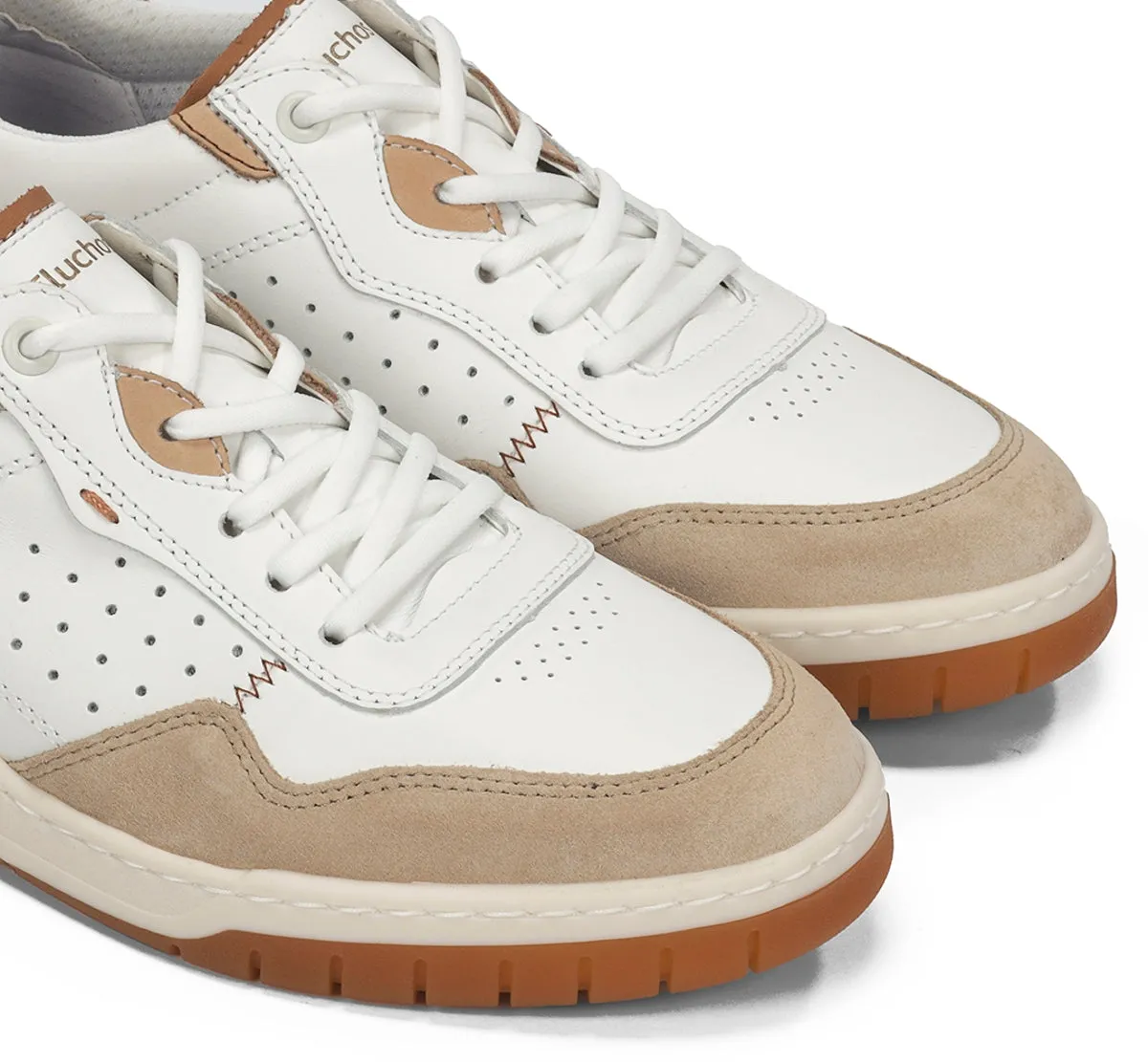 Fluchos Roger F2153 sneakers uomo taupe traforate