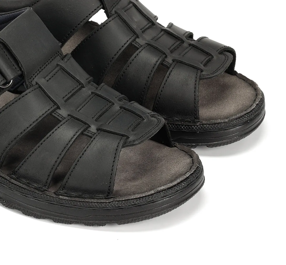 Fluchos Azores F2200 Sandali Uomo Neri Velcro