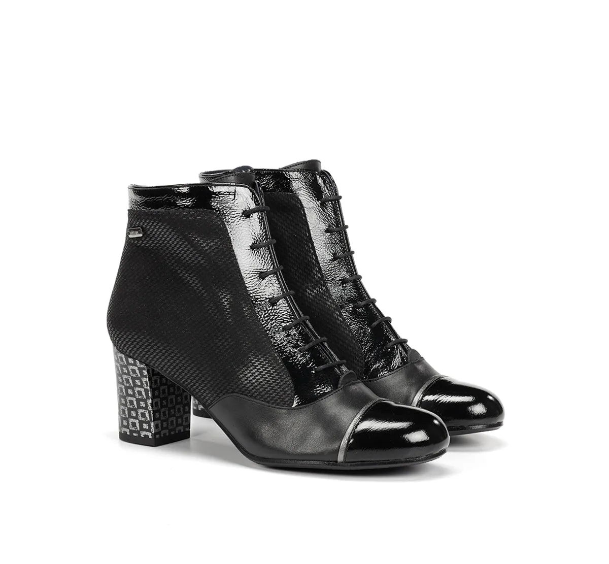 Dorking Rodin D8922 stivaletti neri donna casual