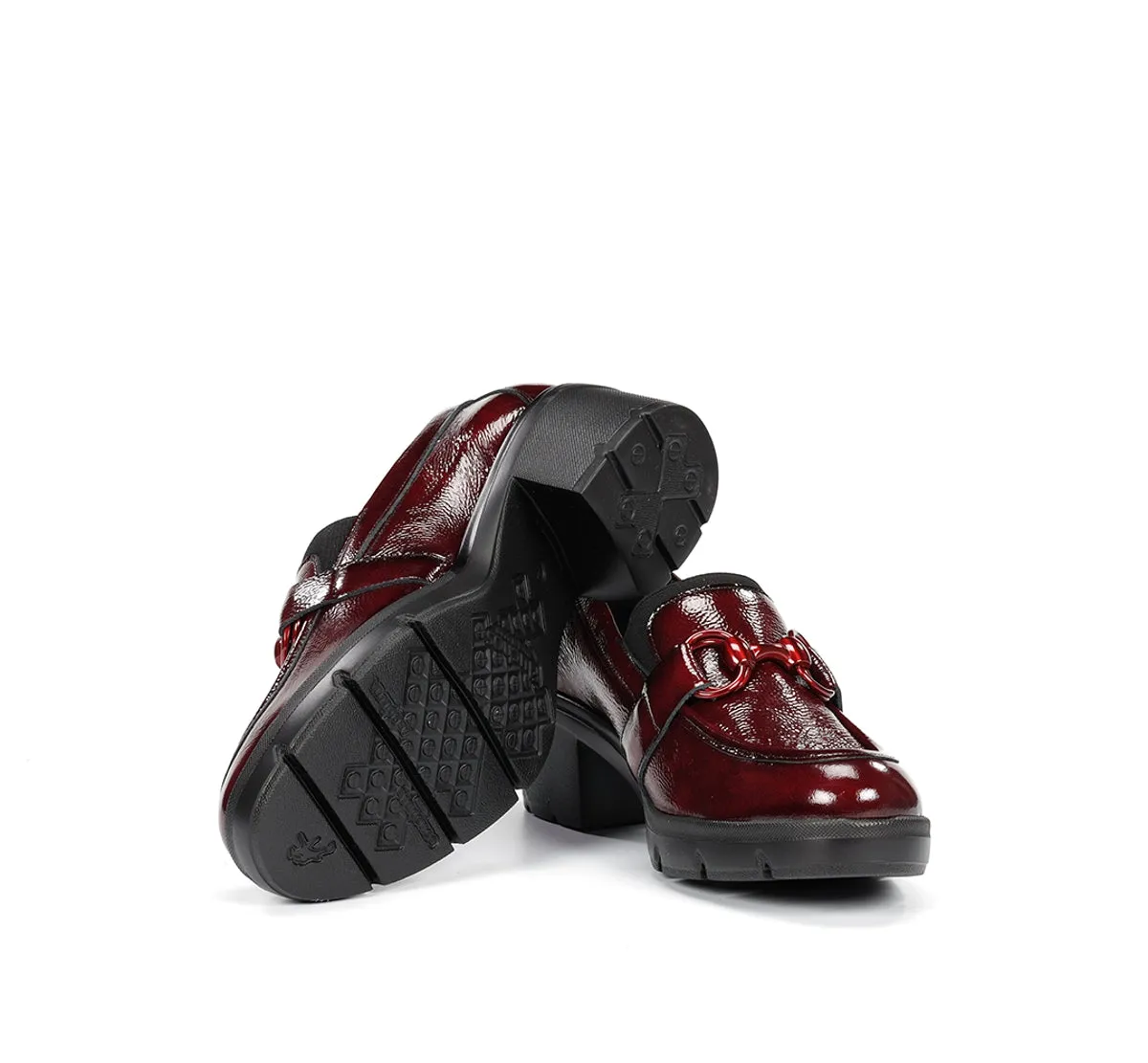 Fluchos Fugaz F2111 mocassini donna rossi carrarmato