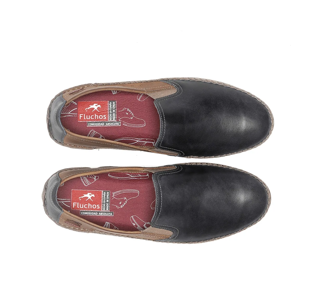 Fluchos Dorian F1178 mocassino uomo blu pelle