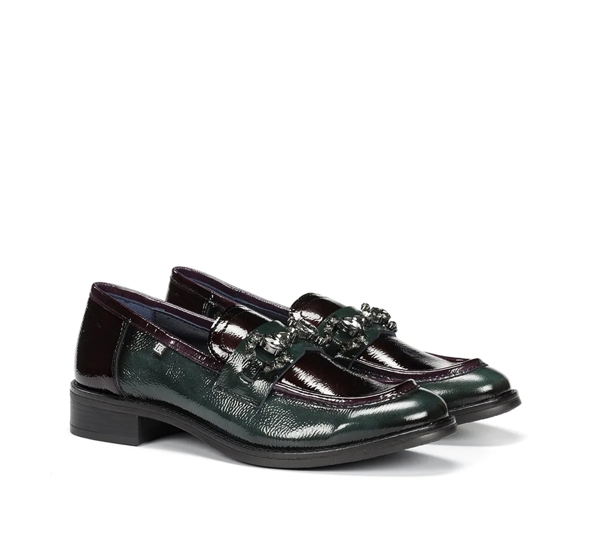 Fluchos Harvard D9118 mocassini donna verdi