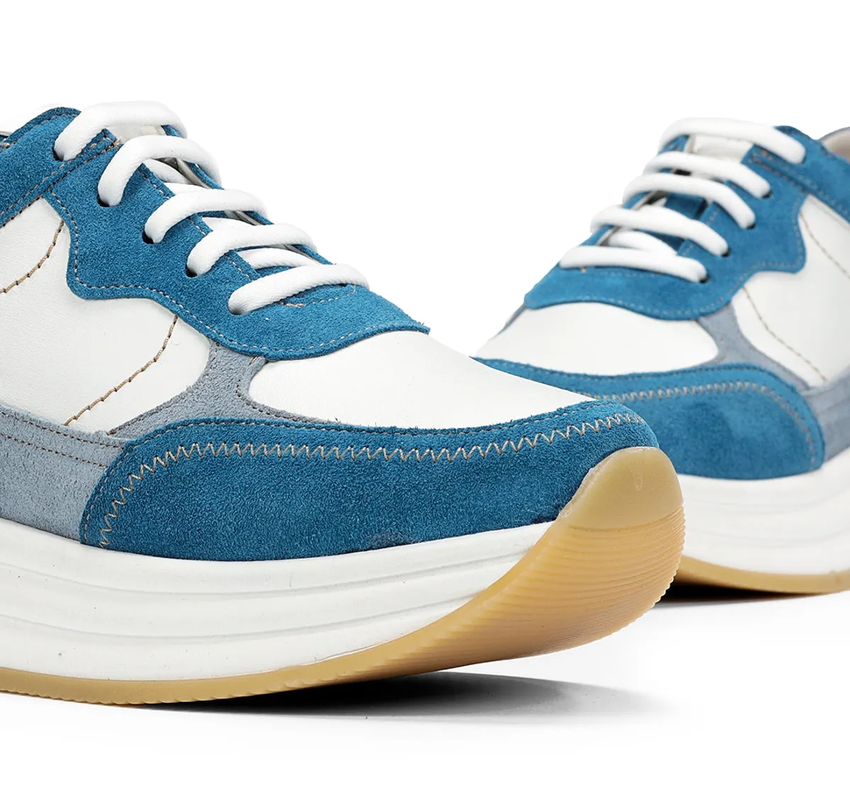 Fluchos Draz D9436 sneakers donna blu platform leggera