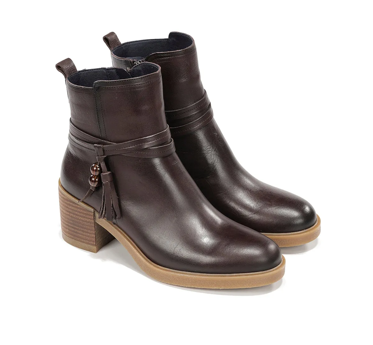 Fluchos Aroma D9756 stivaletti marroni donna comodi