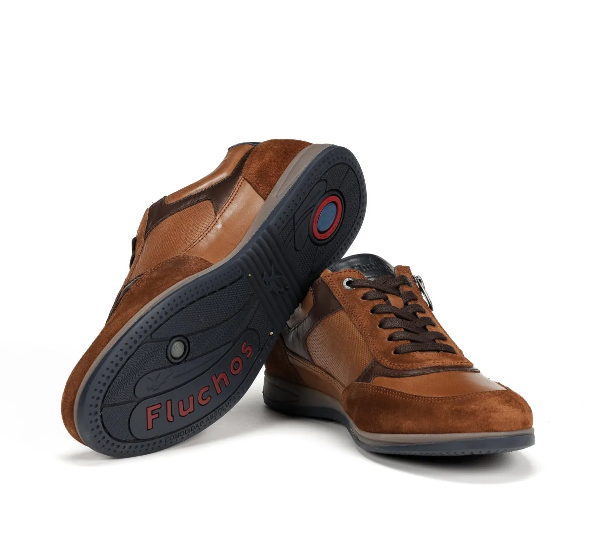 Fluchos Daniel F1288 sneakers marroni uomo casual