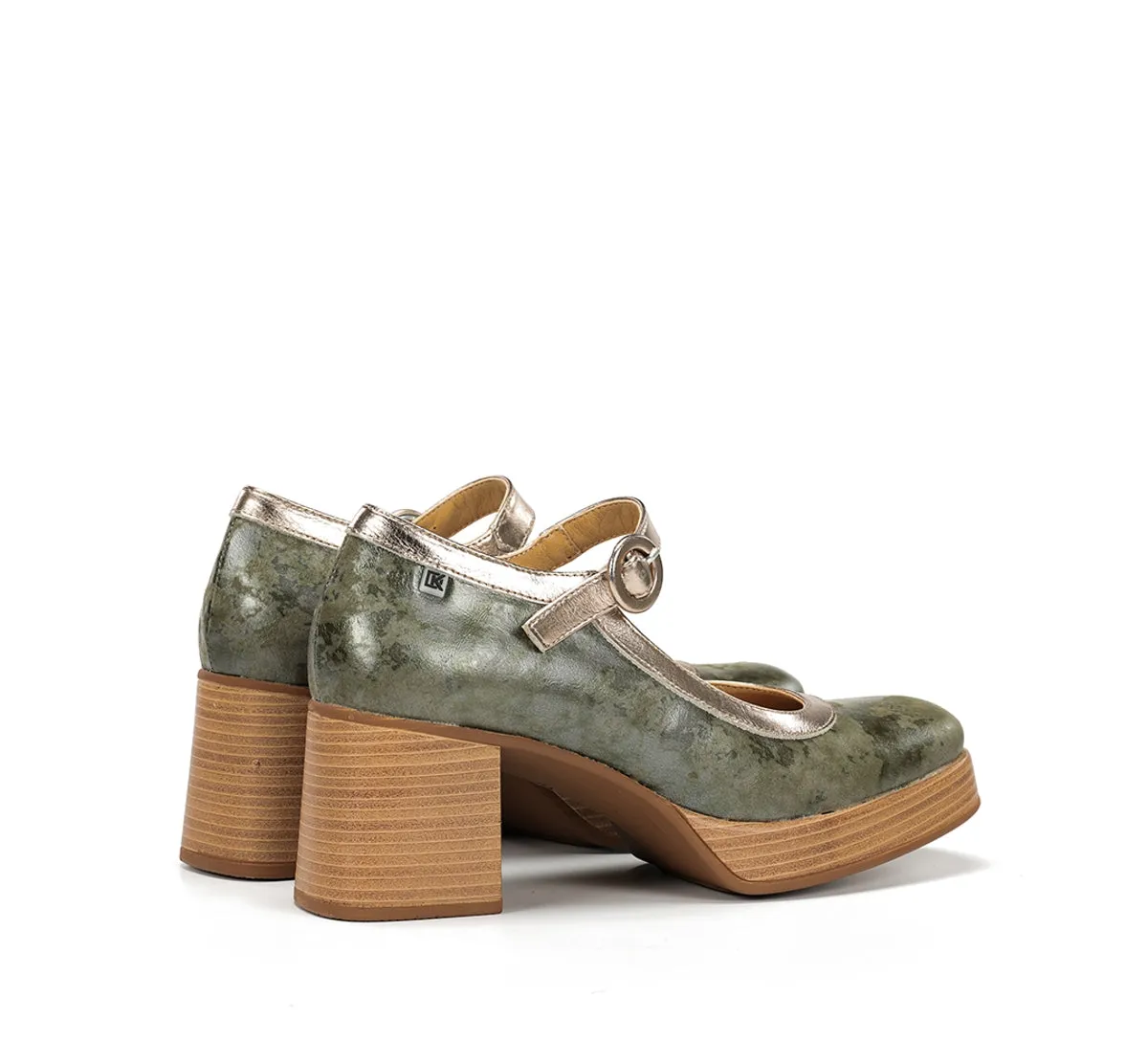 Fluchos Cristel D9661 sandalo donna verde plateau