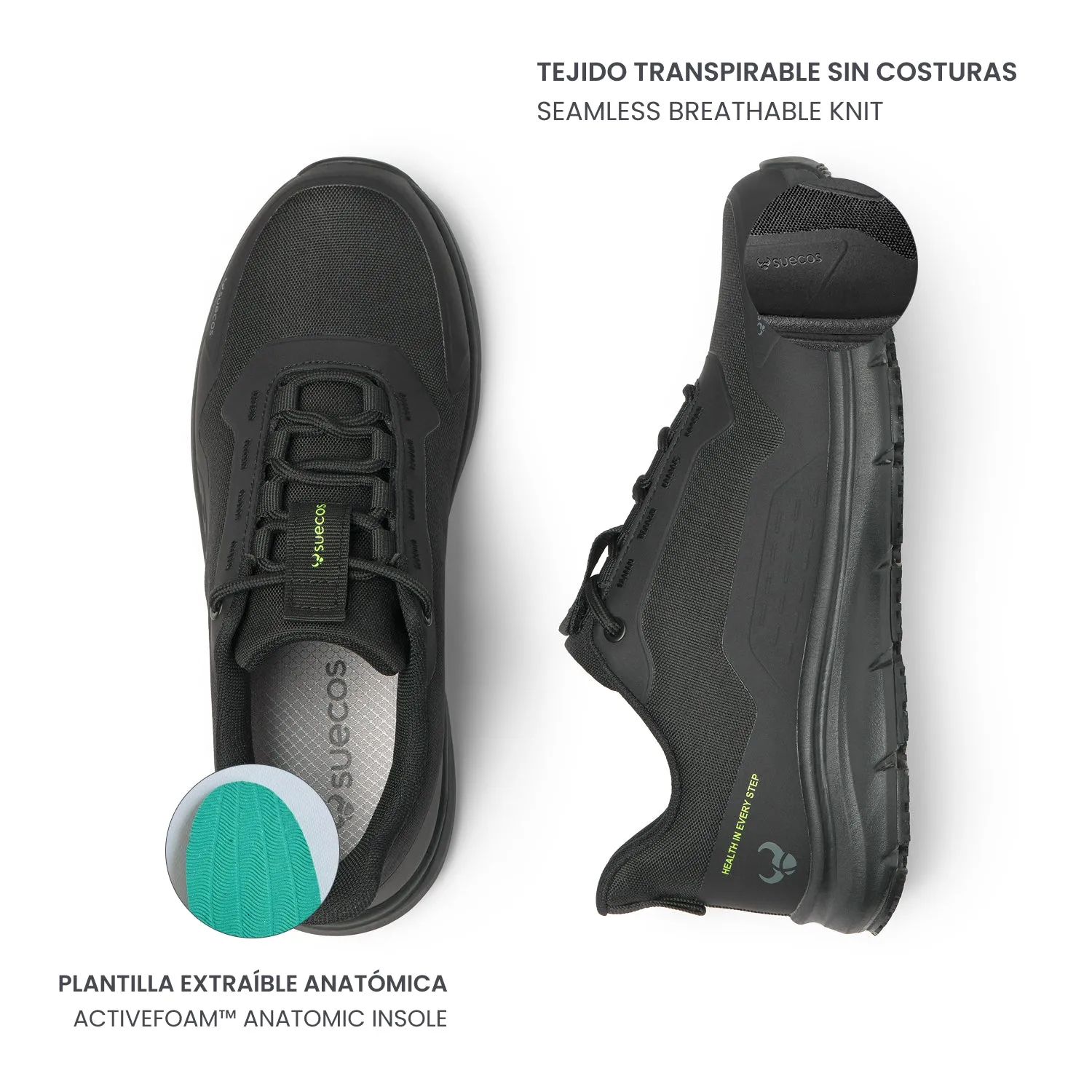 Suecos Asgard scarpe antinfortunistiche nere