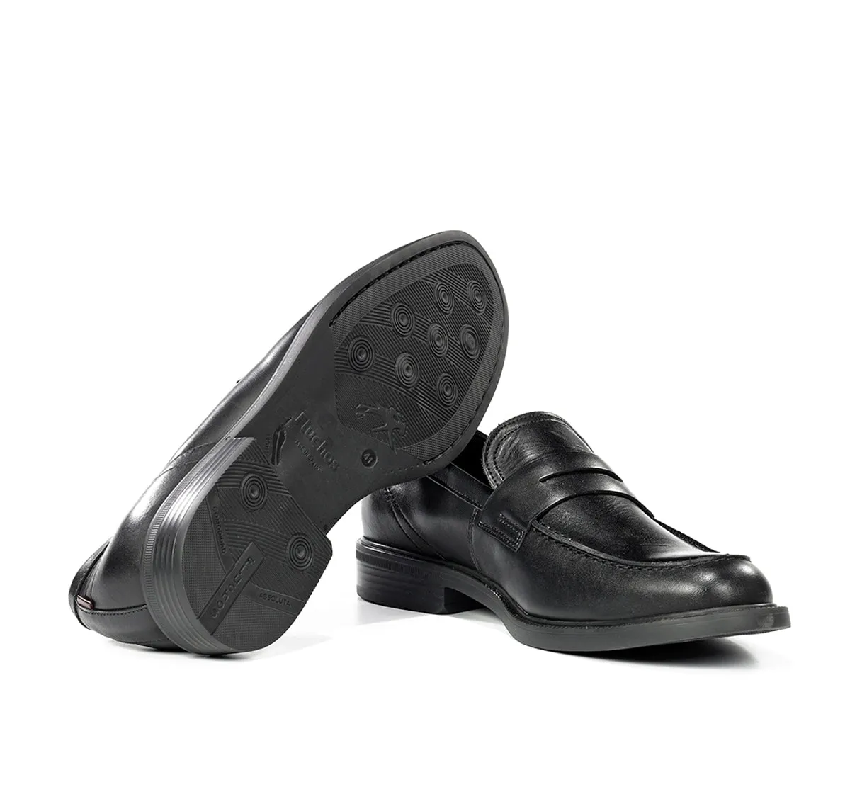 Fluchos Adrien F2496 mocassino uomo nero pelle