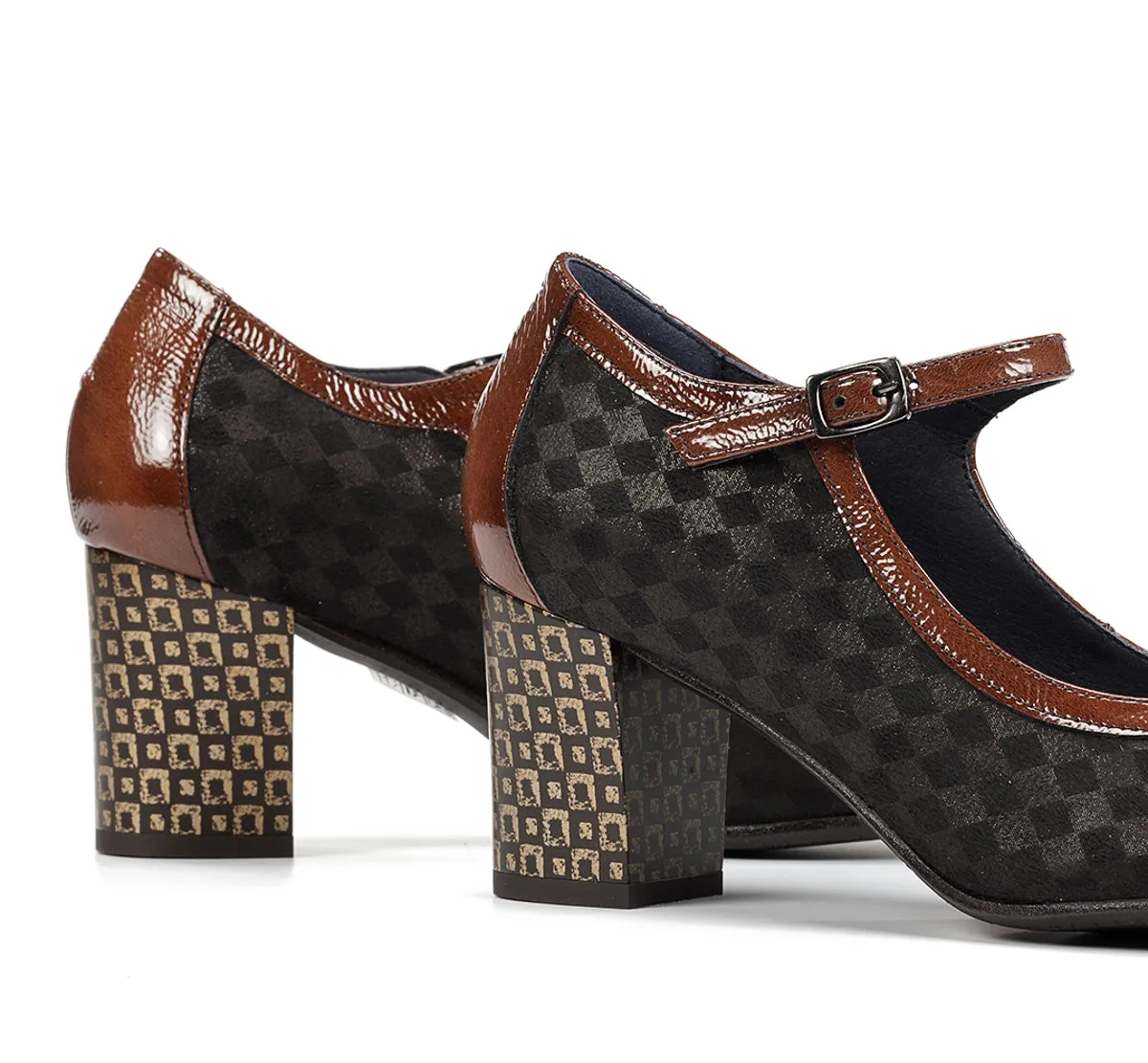 Dorking Rodin D8669 Scarpa Marrone Donna Fibbia Caviglia