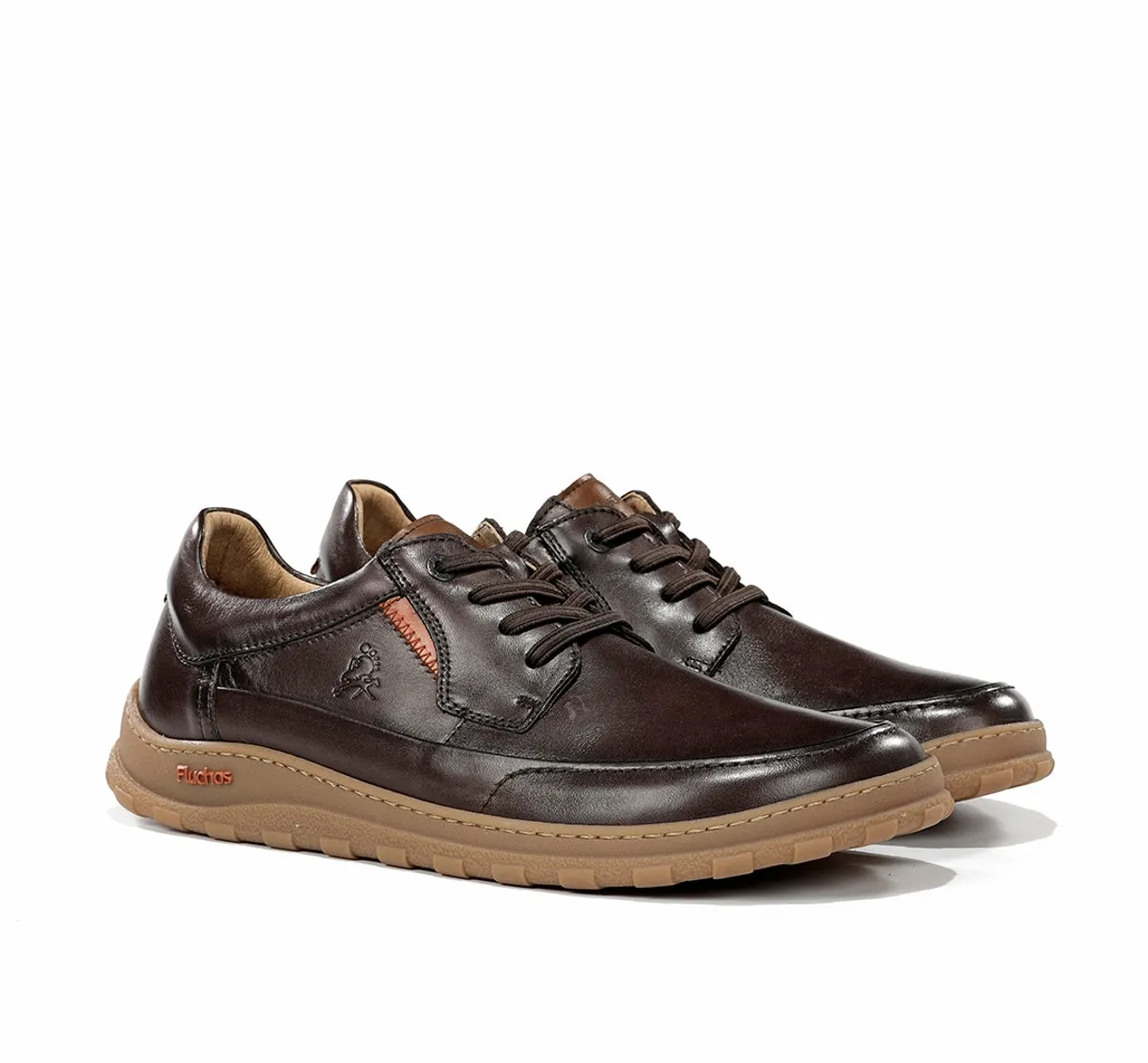 Fluchos Jerry F2504 scarpe marroni uomo pianta larga