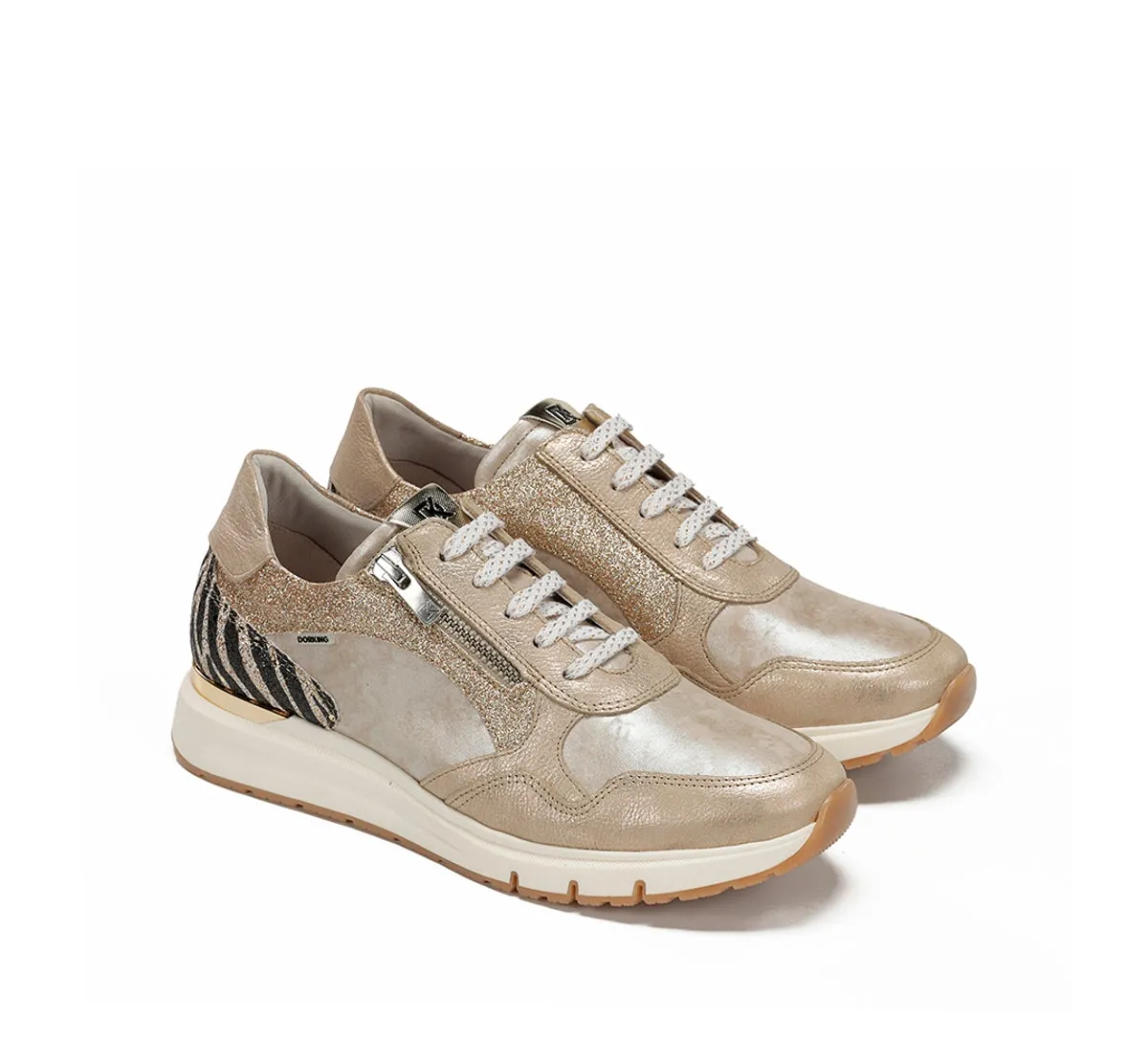 Fluchos Serena D9556 Sneaker Oro Donna Comfort