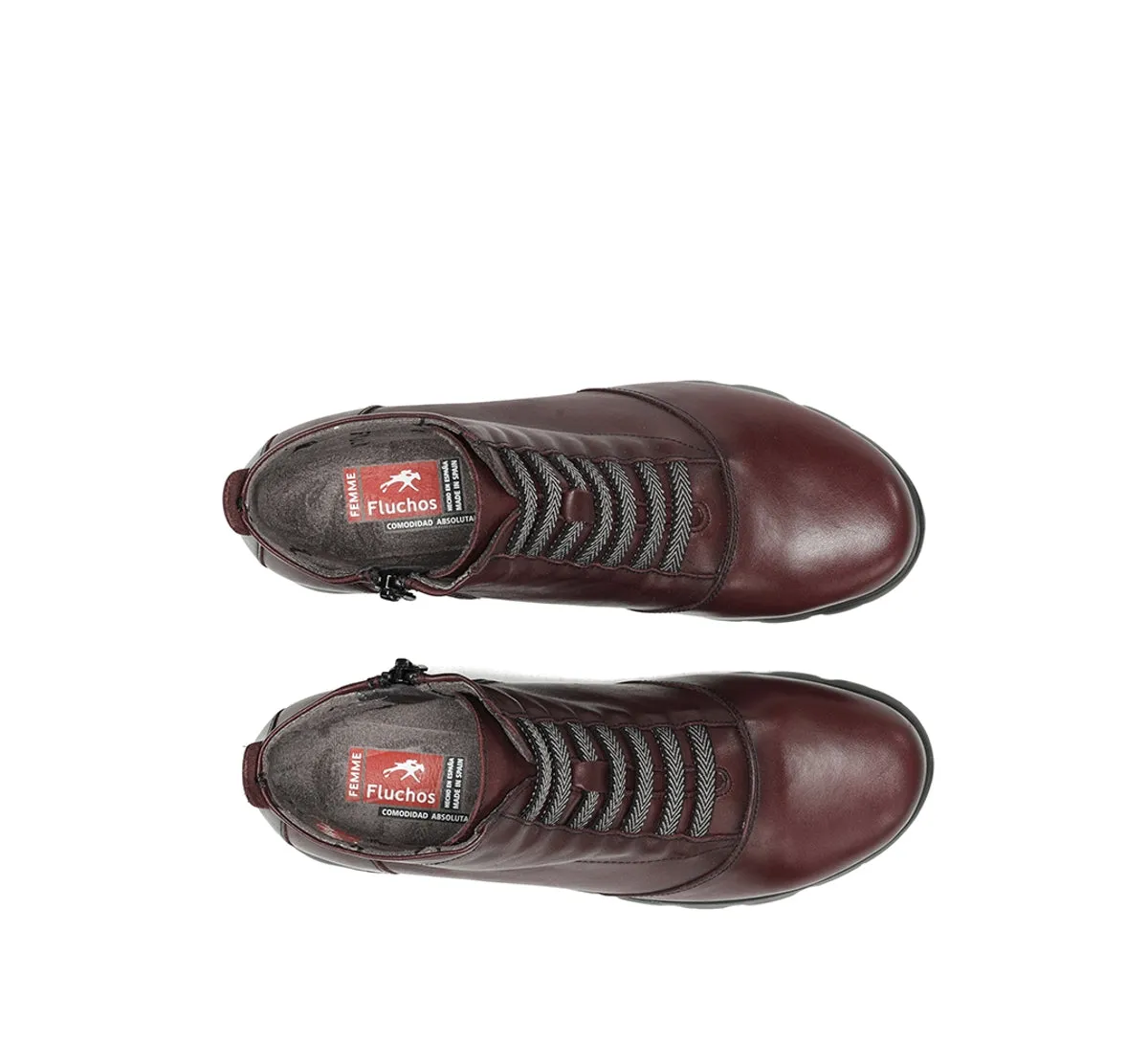 Fluchos Susan F0356 stivaletti donna bordeaux pelle