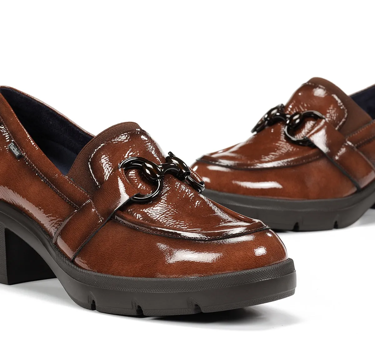 Fluchos Fugaz F2111 mocassini donna marrone tacco