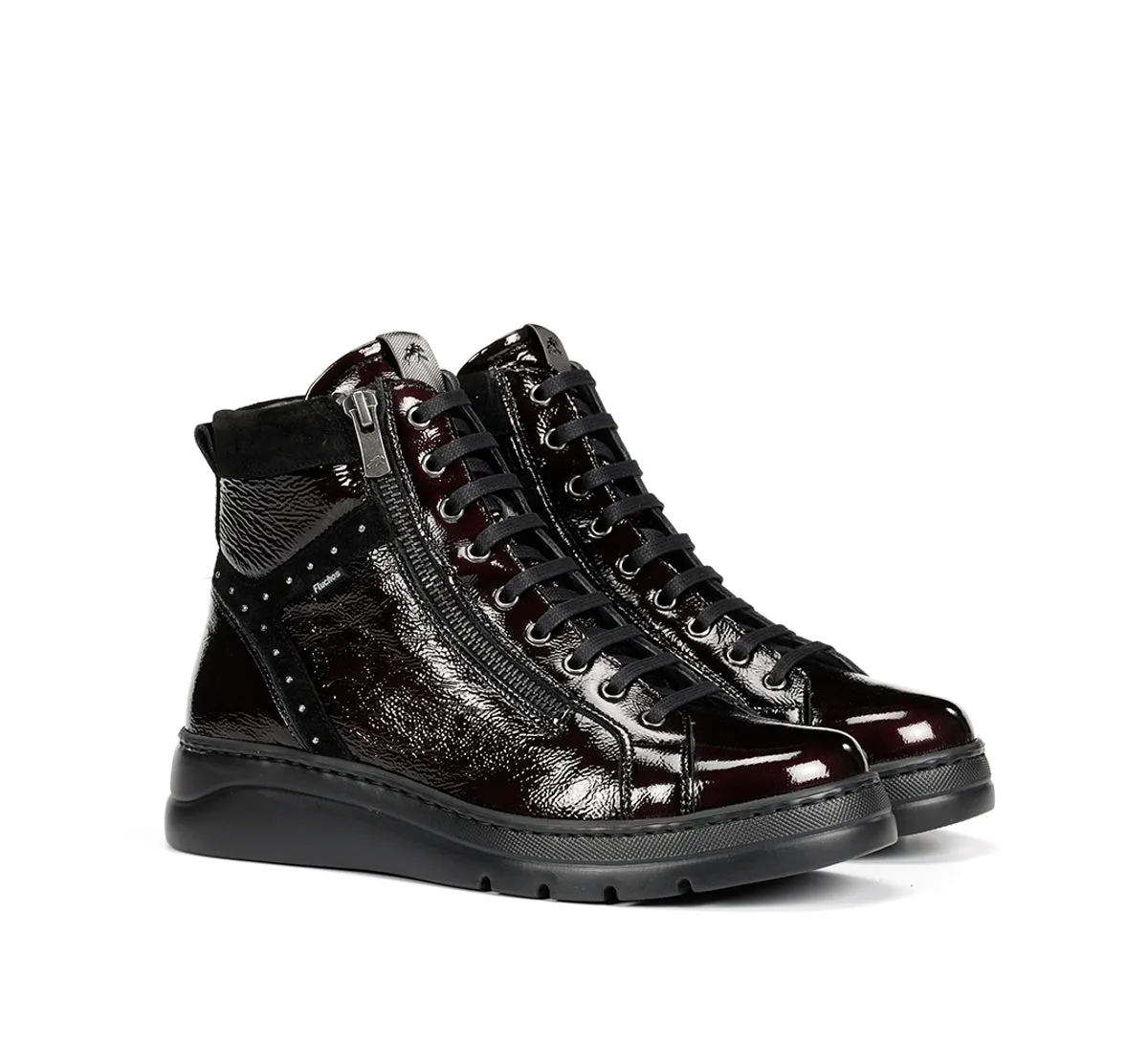 Fluchos Pompas F2250 sneakers donna bordeaux pelle