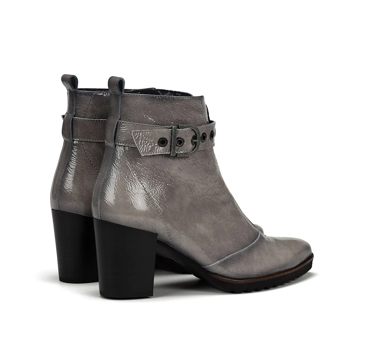 Fluchos Thais D8300 stivaletto donna grigio tacco cowboy