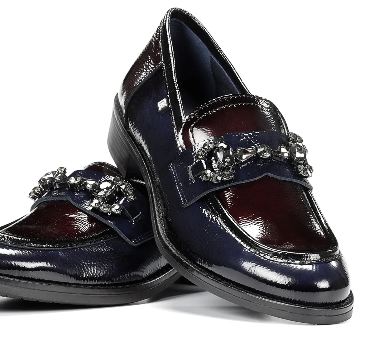 Fluchos Harvard D9118 mocassino blu donna comodo