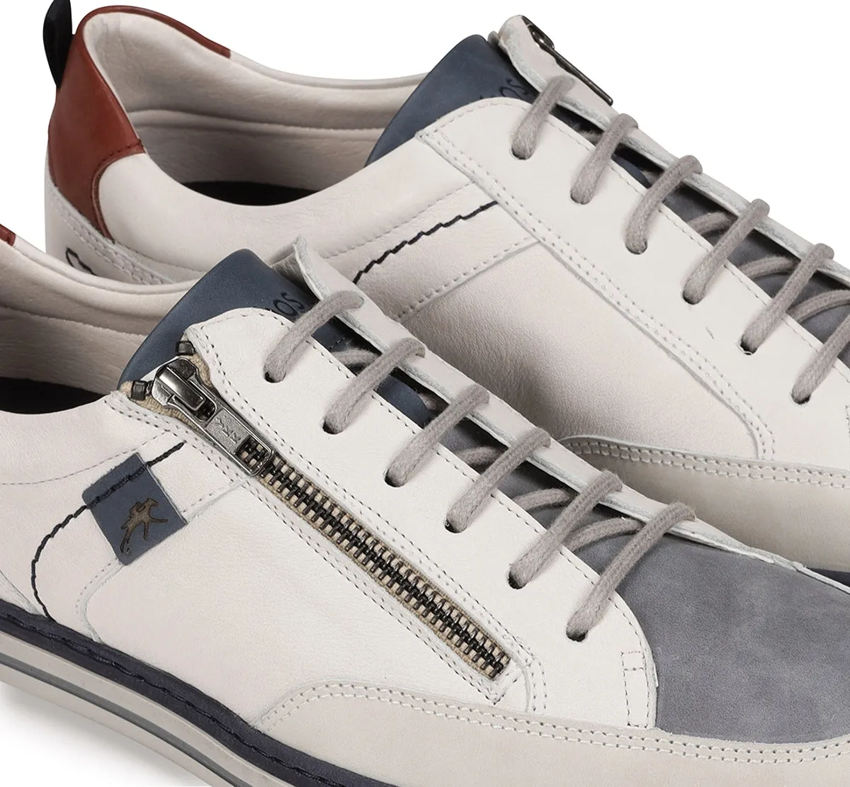 Fluchos Quebec 9376 scarpe uomo bianche sportive