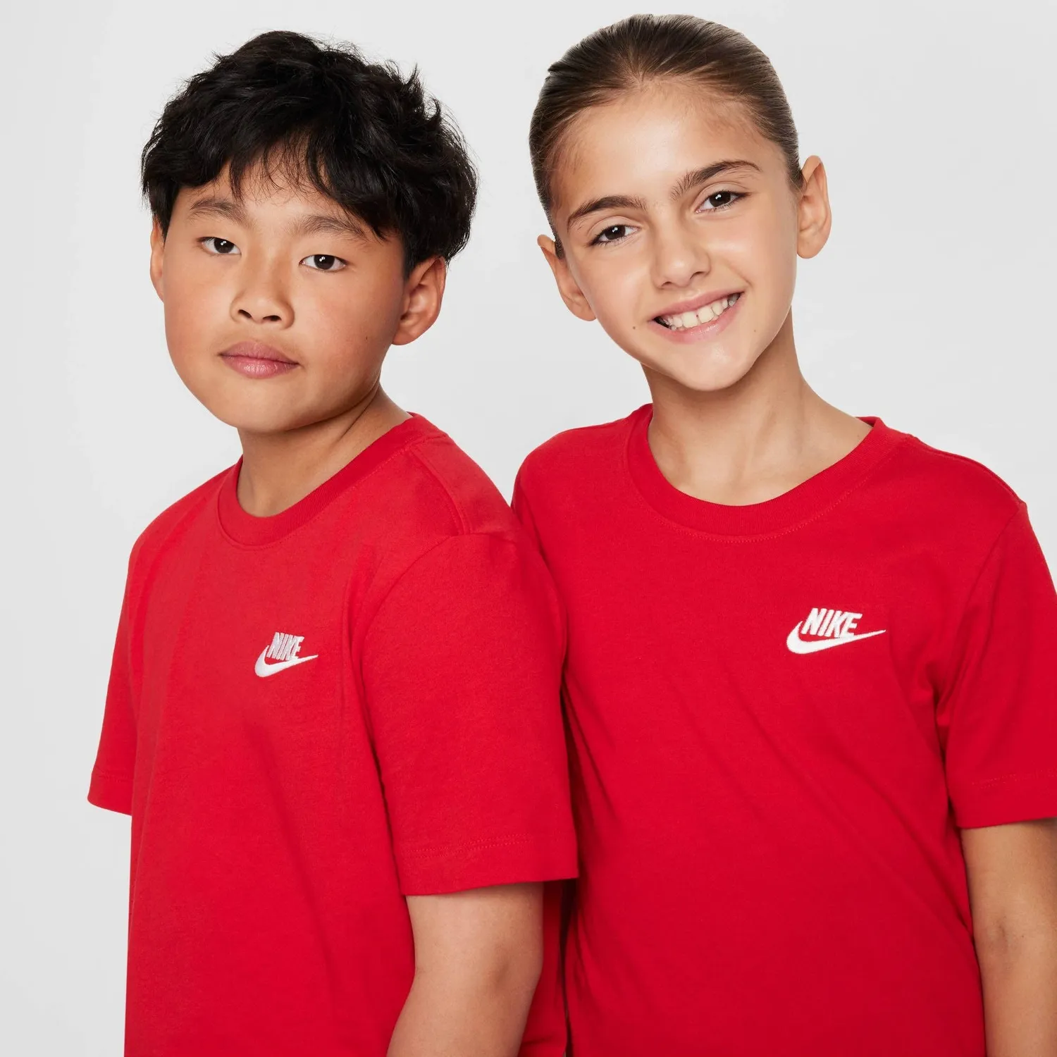 Nike NSW Futura maglietta bambino cotone logo grande