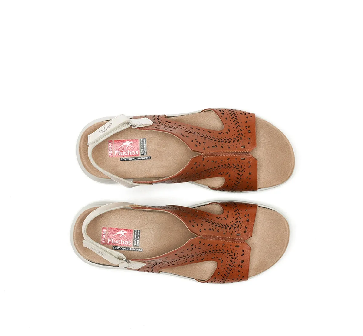 Fluchos Yagon F1481 sandali donna marroni flessibili