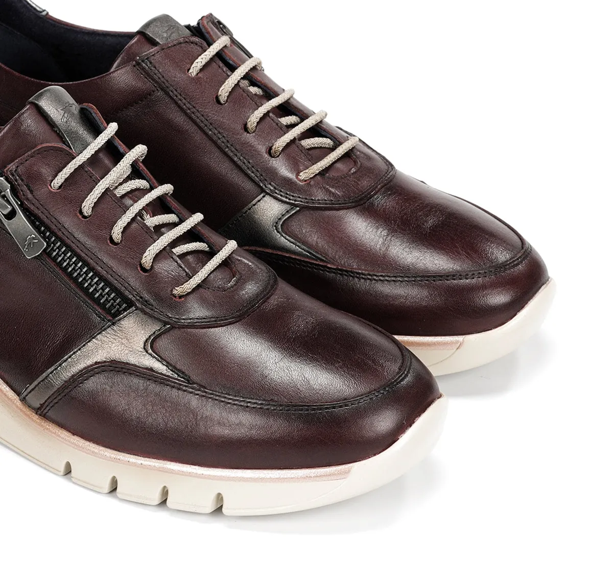 Fluchos Union F2070 sneakers donna bordeaux pianta larga
