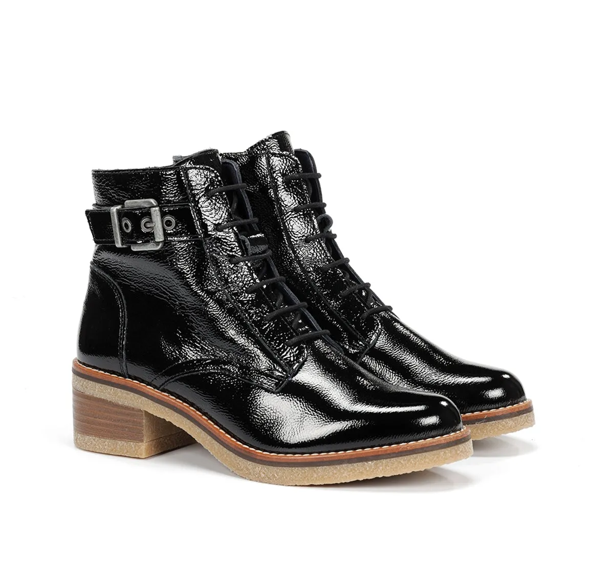 Fluchos Lucero D8686 stivaletto donna nero tacco crepe