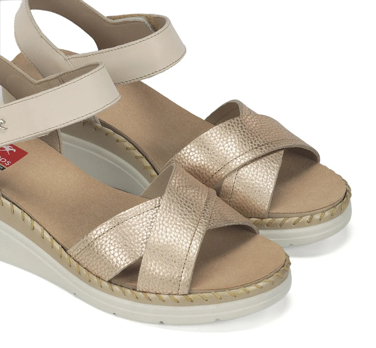 Fluchos Leza F2139 Sandali Oro Donna