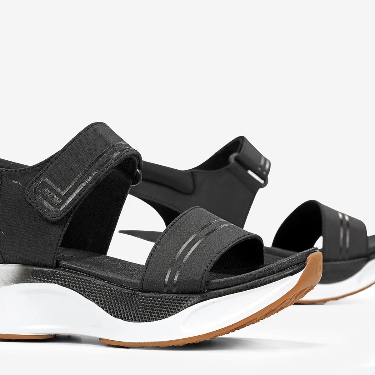 Fluchos Fusion AT169 sandali donna neri strappo
