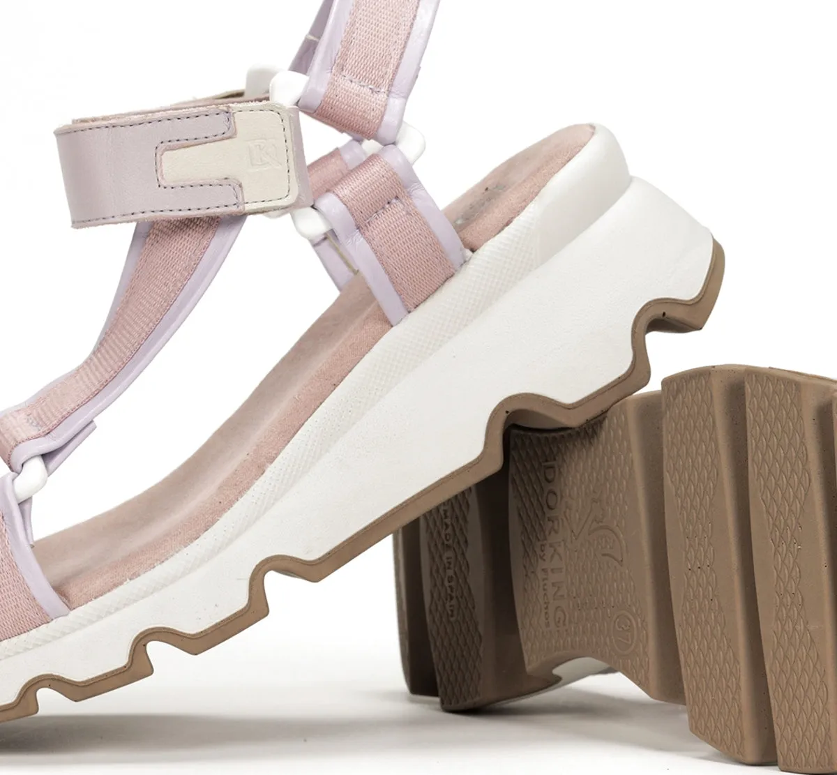 Fluchos Lais D9021 sandali donna viola plateau