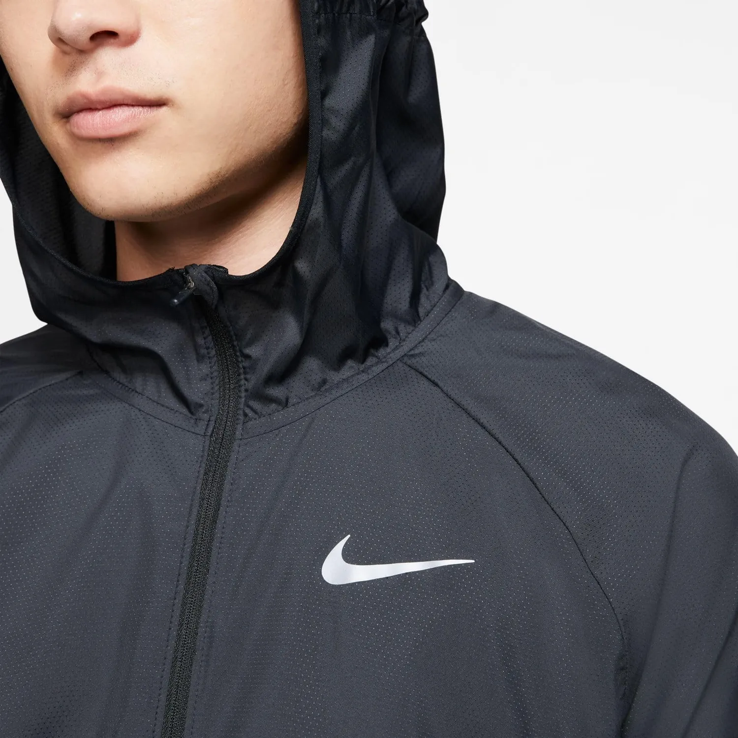 Nike Essentials giacca uomo antipioggia nera XL