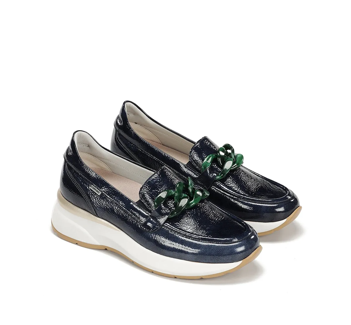 Fluchos Flix D9671 mocassino donna blu comodo