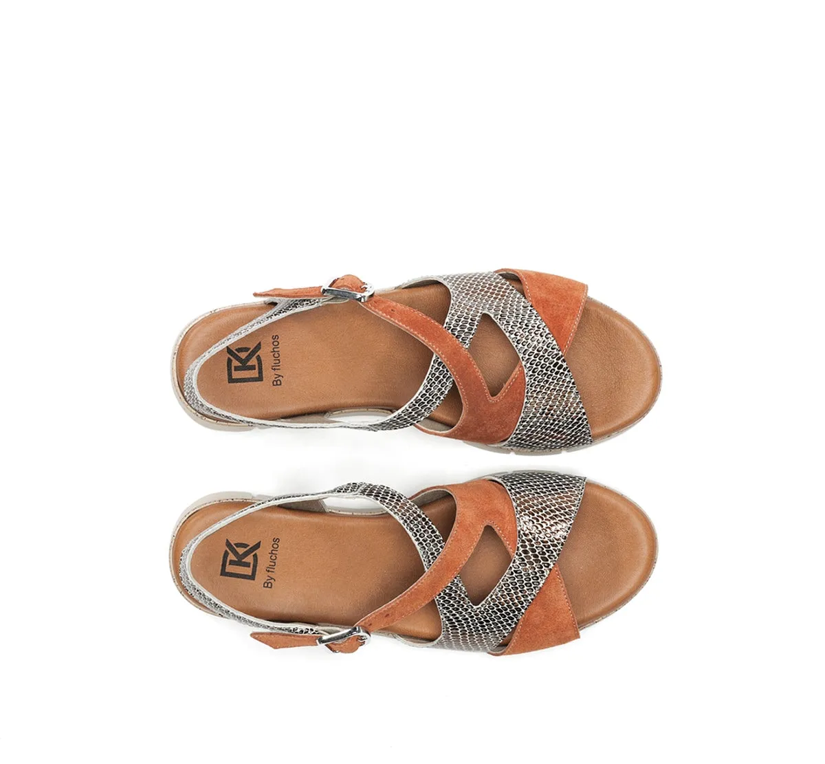 Fluchos Klau D9485 sandali marroni donna