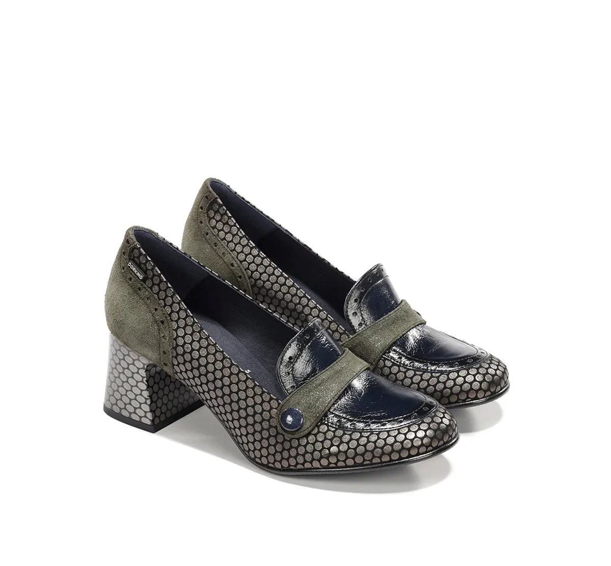 Dorking Dacy D9614 mocassini donna grigio tacco