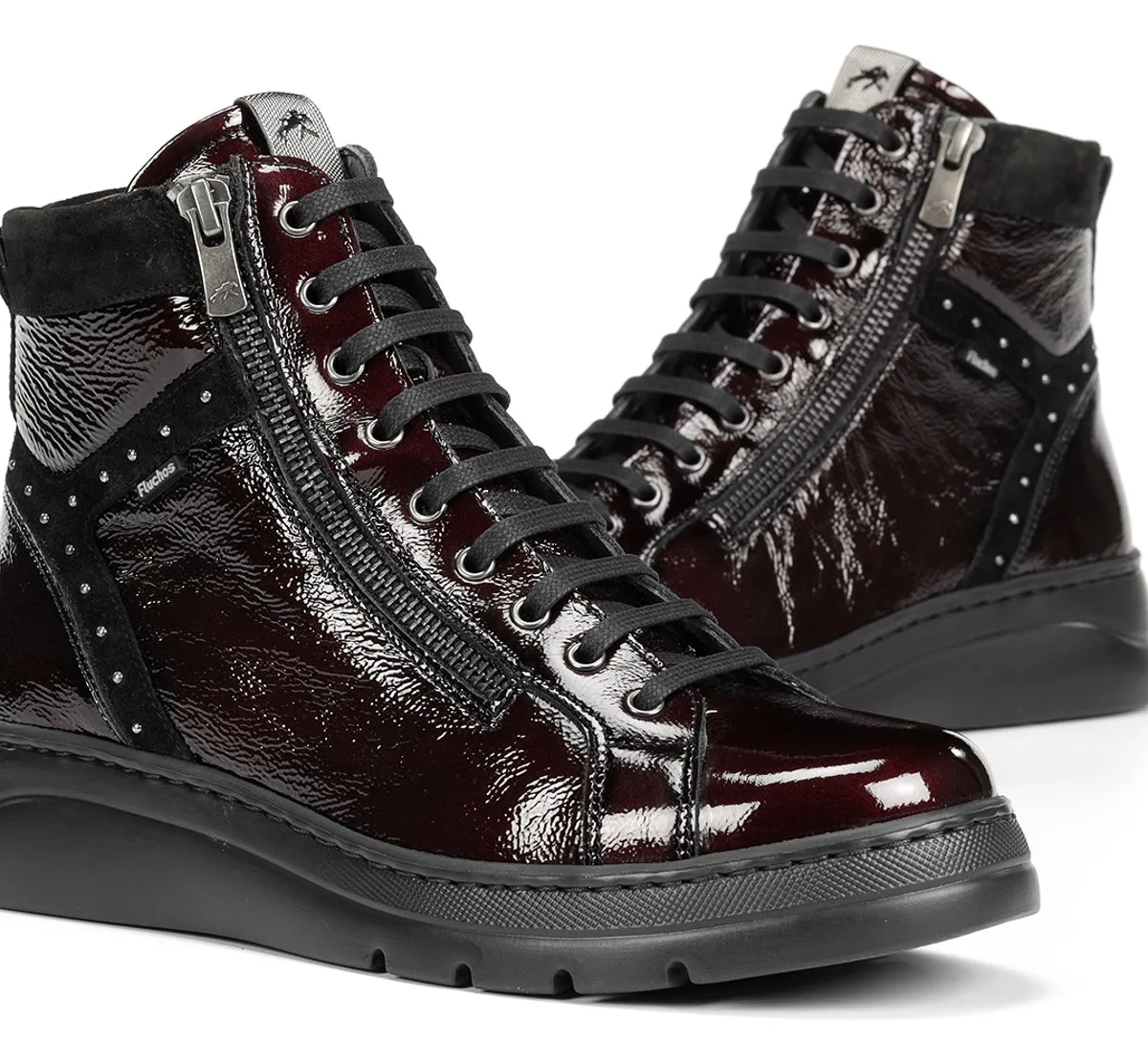 Fluchos Pompas F2250 sneakers donna bordeaux pelle