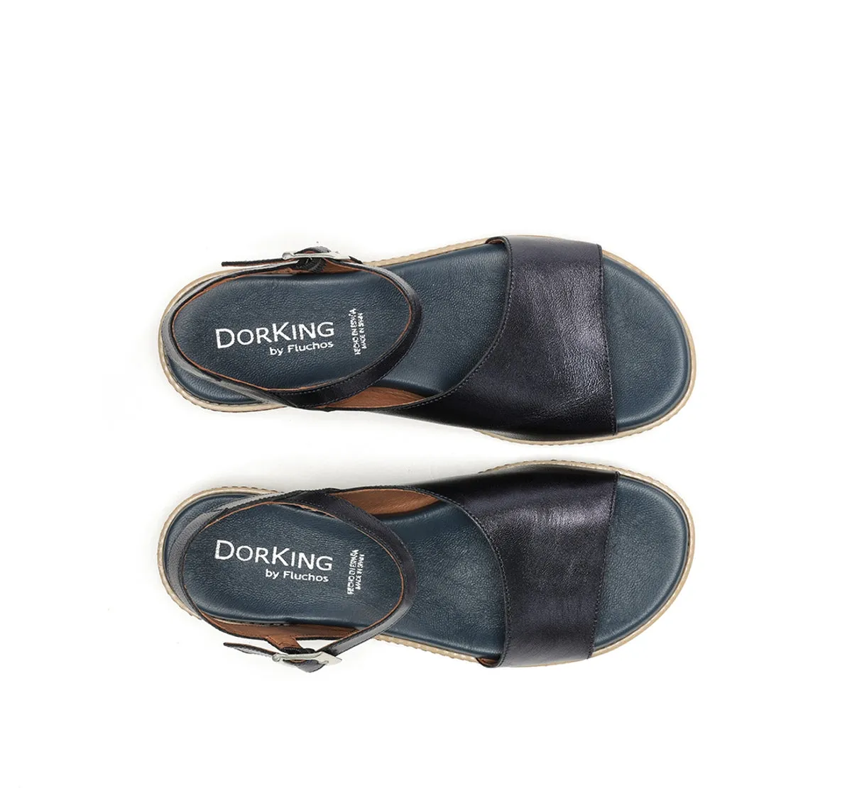 Fluchos Espe D8771 Sandali Donna Blu Velcro